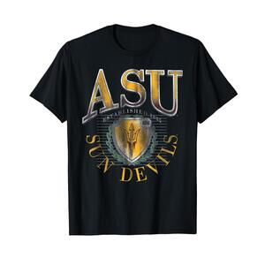 Arizona State Sun Devils  Emblem 90S Black T-Shirt